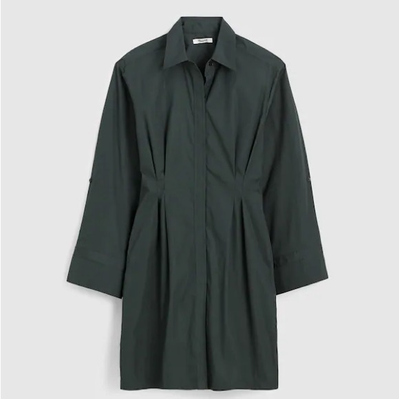 Madewell Dresses & Skirts - Madewell Poplin Tucked Mini Shirtdress